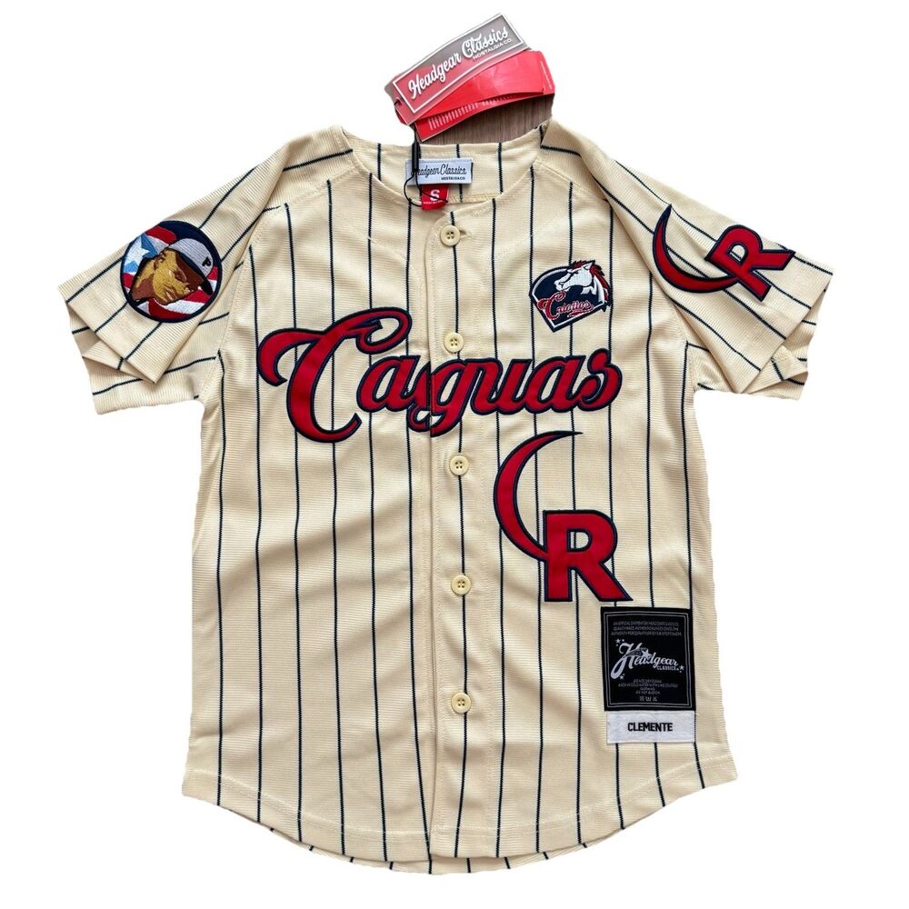 NWT Roberto Clemente Caguas Puerto Rico Headgear Classics Jersey Size S